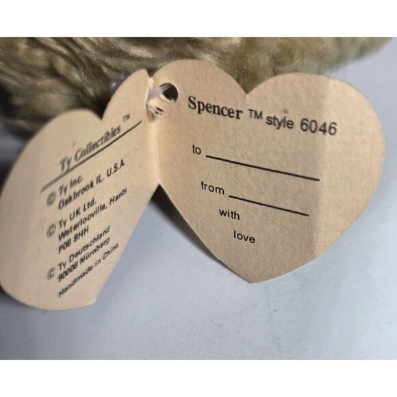 Ty Collectible Spencer Plush dog Style 6046 With Green Sweater christmas - Picture 4 of 8